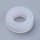 透明なdiyリングシリコンモールド  レジン型  UVレジン用  エポキシ樹脂ジュエリー作り  サイズ7  ホワイト  25x7.5mm DIY-WH0020-05C-3