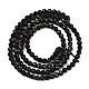 Натуральный черный турмалин бисер нитей&nbsp;X-G-D320-A04-3mm-02-3