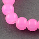Imitation Jade Glass Beads Strands DGLA-S076-14mm-08-1