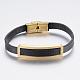 Leather Cord Bracelets BJEW-F317-022-2