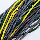 Opaque Solid Color Crystal Glass Faceted Cube Beads Strands GLAA-F024-A-1