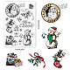CRASPIRE Clear Silicone Stamps Christmas Snowman Clear Stamps for Card Making DIY-WH0167-56-1058-2