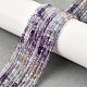 Природного флюорита бисер нитей G-G259-B01-2x2mm-1