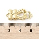 Замки из латуни с микропейвом и прозрачным фианитом KK-U059-16G-3