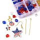 Наборы для самостоятельного изготовления сережек на день независимости DIY-FS0009-54-3
