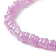 7 pièces 7 style naturel et synthétique mélange de pierres précieuses et de perles de verre bracelets extensibles ensemble pour les femmes BJEW-JB09207-6