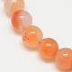 Chapelets de perles en cornaline naturelle X-G-N0006-8mm-17-3