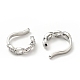 Clear Cubic Zirconia Infinity Cuff Earrings EJEW-G295-09P-2