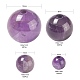 340 pièces 4 perles de pierres précieuses d'améthyste naturelle de style G-LS0001-42-3