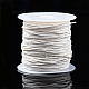 木綿糸ワックスコード  乳白色  1mm  約10.93ヤード（10m）/ロール YC-TD001-1.0mm-10m-102-1