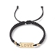Bracelet à maillons avec mot d'amour en zircone cubique transparente pour la saint-valentin BJEW-TA00193-1