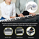 Adesivi rimovibili per tastiera di pianoforte realizzati a mano per principianti DIY-WH0030-93-7