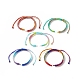 Плетеные браслеты из полиэфирного шнура градиентного цвета AJEW-JB01146-1