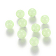 蓄光アクリル丸ビーズ  暗闇で光る  淡緑色  10mm  穴：2mm  約950個/500g LACR-R002-10mm-01-2