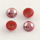 Pearlized Plated Opaque Glass Cabochons PORC-S801-12mm-24-1