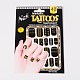 Mixed Style Removable Fake Temporary Tattoos Paper Stickers AJEW-O025-04-2