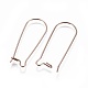 Revestimiento iónico (ip) 304 aretes de aro de acero inoxidable fornituras alambres para los oídos del riñón STAS-G200-01C-RG-2
