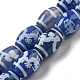 Нити синих бусин дзи в тибетском стиле TDZI-NH0001-C01-01-1