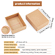 Foldable Creative Kraft Paper Box CON-WH0077-02-2