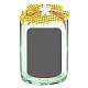 Sac en mylar ziplock à fenêtre transparente en matériau composite en forme de bouteille PAAG-PW0001-076C-02-1
