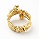 Brass Ball Multi Layer Wrap Ring for Men Women RJEW-E046-15G-3