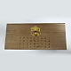 木箱  36穴付き  文字と数字のスタンプセット  長方形  バリーウッド  17.5x11.1x7.7cm X-ODIS-WH0005-47-1