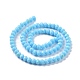 Electroplate Opaque Solid Color Glass Beads Strands EGLA-A034-P1mm-L11-2