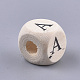 Natural Wooden Beads WOOD-S055-02-2