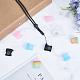CRASPIRE 15Pcs 5 Color Anti-Lost Lanyards Set Pendant Holder Necklace Adjustable Fixing Rings Pen Replacement Case Multipurpose for Keychain Badge ID Card FIND-CP0001-69-4