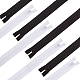 BENECREAT 100PCS 9 Inch (24cm) White and Black Invisible Nylon Coil Zippers Bulk Sewing Zippers for Tailor Clothes Sewing Craft FIND-BC0001-17-1