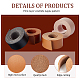 BENECREAT 4 Rolls 4 Colors Flat Single Face Imitation Leather Cords LC-BC0001-01-4