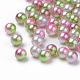 Perle di perle imitazione acrilico arcobaleno OACR-R065-10mm-08-1