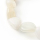 Браслеты из бисера из натурального белого лунного камня для детей BJEW-JB06250-02-4