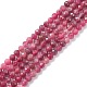 Natural Red Tourmaline Beads Strands G-A021-01B-1