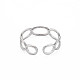304 anello per polsino avvolgente ovale aperto in acciaio inossidabile per donna RJEW-S405-192P-2