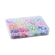 300pcs 12 colores de dos tonos de perlas de vidrio pintadas para hornear DGLA-YW0001-06-6