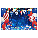 FINGERINSPIRE Independence Day Patriotic Balloons Theme Backdrop 180x110cm Hanging Banner Party Decoration Flags Balloons Fireworks Pattern Background Photo Shoot Decor Celebration Backdrop AJEW-WH0190-051-2