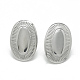 Accessoires de puces d'oreilles en 304 acier inoxydable STAS-Q225-07A-1