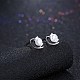Exquisite 925 Sterling Silver Cubic Zirconia Stud Earrings EJEW-BB20078-3