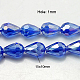 Abalorios de vidrio electroplate hebras EGLA-D015-15x10mm-12-2
