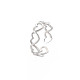 304 кольцо-манжета из нержавеющей стали с открытым сердцем для женщин RJEW-S405-194P-3