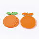 塩ビ樹脂カボション  オレンジ  サンゴ  38x33.5x3.5mm PVC-T004-24-2