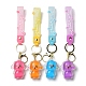 Porte-clés pendentif chien en acrylique KEYC-G050-03LG-2