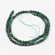 Chapelets de perles en jade africaine naturelle G-F560-4mm-B01-2
