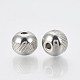 Intercalaire perles en 201 acier inoxydable STAS-T034-6mm-02-1