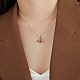 925 ожерелье с подвеской в виде пчелы из стерлингового серебра с кубическим цирконием для женщин NJEW-BB72218-A-2