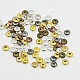 Mixed Color Tibetan Style Flat Round Spacer Beads TIBEB-X0022-RS-1