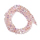 Chapelets de perles en verre électroplaqué&nbsp;GLAA-Q105-02C-2