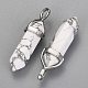 Natural Howlite Double Terminated Pointed Pendants G-F295-04F-2