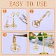 10 Pair Brass Micro Pave Clear Cubic Zirconia Earring Hooks ZIRC-SZ0005-02-4